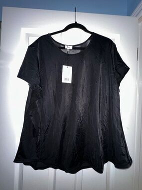 Plus Size Active T Shirt 4X Knix Fitted Workout Top Stretchy Athletic Casual NWT